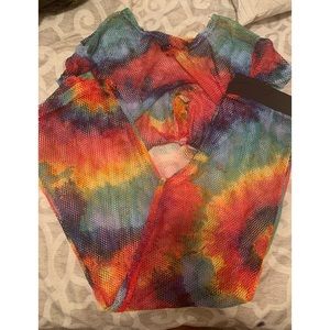 Tie-dye swim coverup set